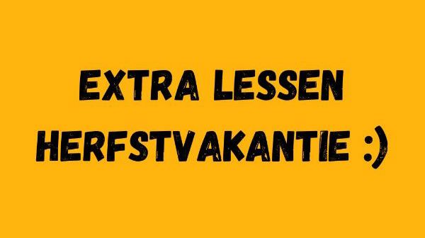 Afbeelding voor categorie Extra lessen herfstvakantie